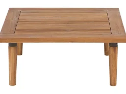 Ulkokalusteet<Beliani 4-Istuttava Ulkosohvaryhma Akaasia Vaalea Puu/Harmaa Frascati