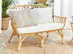 Online Beliani 4-Istuttava Ulkosohvaryhma Rottinki Luonnonvari Sibari