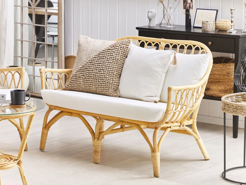 Online Beliani 4-Istuttava Ulkosohvaryhma Rottinki Luonnonvari Sibari