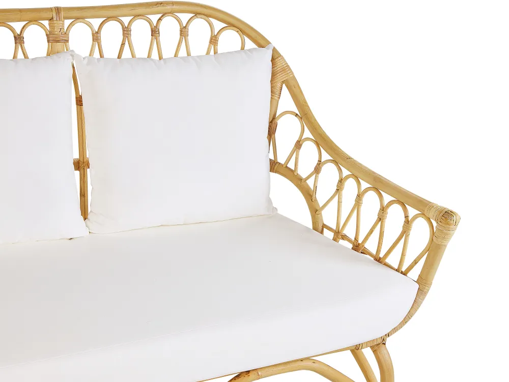 Online Beliani 4-Istuttava Ulkosohvaryhma Rottinki Luonnonvari Sibari