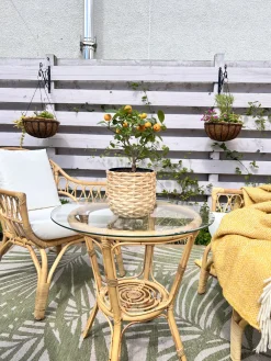 Online Beliani 4-Istuttava Ulkosohvaryhma Rottinki Luonnonvari Sibari