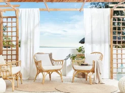 Online Beliani 4-Istuttava Ulkosohvaryhma Rottinki Luonnonvari Sibari