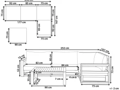 Ulkokalusteet<Beliani 4-Istuttava Ulkosohvaryhma Sertifioitu Akaasia Vasenk. Tumma Puu Timor Ii