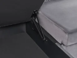 Sohvat<Beliani 4-Istuttava U-Muotoinen Kulmavuodesohva Säilytystilalla Sametti Harmaa Lerum