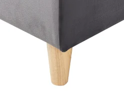 Sohvat<Beliani 4-Istuttava U-Muotoinen Kulmavuodesohva Säilytystilalla Sametti Harmaa Lerum