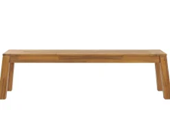 Online Beliani 6-Istuttava Vaalea Akaasiapuinen Ulkoruokailuryhma Penkilla Ja Tuoleilla Livorno