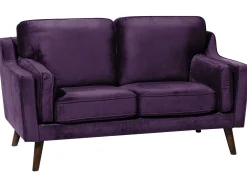 New Beliani 2-Istuttava Violetti Sohva Lokka