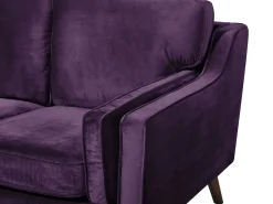 New Beliani 2-Istuttava Violetti Sohva Lokka