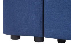 Best Beliani 3-Istuttava Vuodesohva Ja Rahi Kangas Laivastonsininen Falster