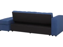 Best Beliani 3-Istuttava Vuodesohva Ja Rahi Kangas Laivastonsininen Falster