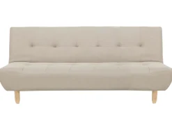 Sohvat<Beliani 3-Istuttava Vuodesohva Kangas Beige Alsten