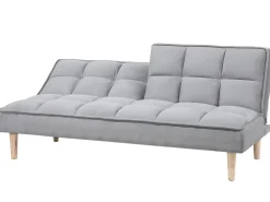 Clearance Beliani 3-Istuttava Vuodesohva Kangas Vaaleanharmaa Siljan