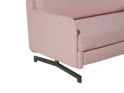 Sohvat<Beliani 2-Istuttava Vuodesohva Kangas Vaaleanpunainen Belfast