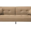 Best Beliani 3-Istuttava Vuodesohva Kangas Beige Lucan