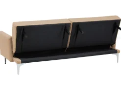 Best Beliani 3-Istuttava Vuodesohva Kangas Beige Lucan