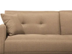 Best Beliani 3-Istuttava Vuodesohva Kangas Beige Lucan