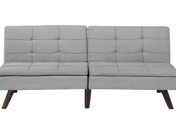 Flash Sale Beliani 3-Istuttava Vuodesohva Kangas Vaaleanharmaa Ronne
