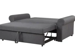 Sohvat<Beliani 2-Istuttava Vuodesohva Kangas Tummanharmaa Silda