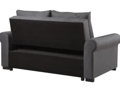 Sohvat<Beliani 2-Istuttava Vuodesohva Kangas Tummanharmaa Silda