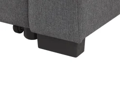 Sohvat<Beliani 2-Istuttava Vuodesohva Kangas Tummanharmaa Silda