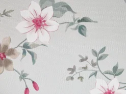 Sohvat<Beliani 2-Istuttava Vuodesohva Kangas Vaaleanharmaa Kukkakuvio Silda