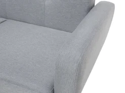 Sohvat<Beliani 2-Istuttava Vuodesohva Kangas Vaaleanharmaa Florli