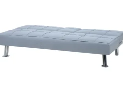 Cheap Beliani 3-Istuttava Vuodesohva Kangas Vaaleanharmaa Roxen