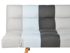 Cheap Beliani 3-Istuttava Vuodesohva Kangas Harmaa/Sininen Ingaro