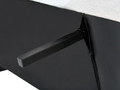 Cheap Beliani 3-Istuttava Vuodesohva Kangas Harmaa/Sininen Ingaro