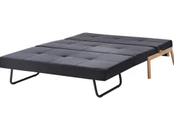 Discount Beliani 2-Istuttava Vuodesohva Kangas Musta Edland