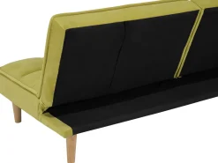 Sohvat<Beliani 3-Istuttava Vuodesohva Kangas Vihrea Siljan