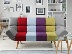 Cheap Beliani 3-Istuttava Vuodesohva Kangas Monivarinen Ingaro