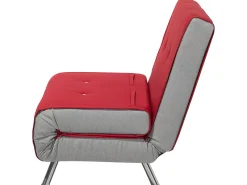 Sohvat<Beliani 1-Istuttava Vuodesohva Kangas Punainen Farris