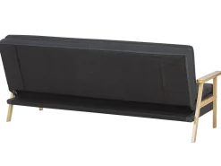 Sohvat<Beliani 3-Istuttava Vuodesohva Kangas Tummanharmaa Tjorn