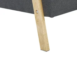 Sohvat<Beliani 3-Istuttava Vuodesohva Kangas Tummanharmaa Tjorn