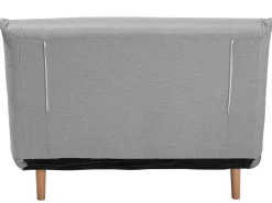 Sohvat<Beliani 1-Istuttava Vuodesohva Kangas Vaaleanharmaa Setten