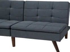 Sohvat<Beliani 3-Istuttava Vuodesohva Kangas Harmaa Ronne