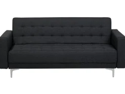 Outlet Beliani 3-Istuttava Vuodesohva Kangas Grafiitinharmaa Aberdeen