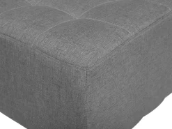 Sohvat<Beliani 3-Istuttava Vuodesohva Kangas Vaaleanharmaa Aberdeen