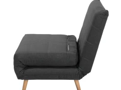 Sohvat<Beliani 1-Istuttava Vuodesohva Kangas Tummanharmaa Setten