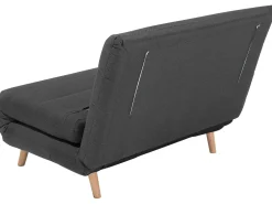 Sohvat<Beliani 1-Istuttava Vuodesohva Kangas Tummanharmaa Setten