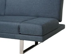 Discount Beliani 2-Istuttava Vuodesohva Kangas Siniharmaa York