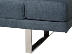 Discount Beliani 2-Istuttava Vuodesohva Kangas Siniharmaa York