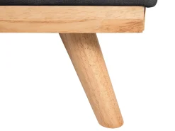 Sohvat<Beliani 3-Istuttava Vuodesohva Kangas Musta Froya