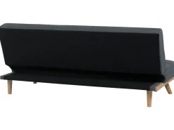 Sohvat<Beliani 3-Istuttava Vuodesohva Kangas Tummanharmaa Froya