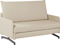 Sohvat<Beliani 2-Istuttava Vuodesohva Kangas Beige Belfast