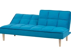 Sohvat<Beliani 3-Istuttava Vuodesohva Kangas Sininen Siljan