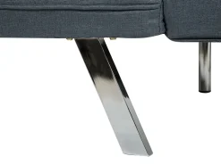 New Beliani 3-Istuttava Vuodesohva Kangas Sininen Bristol