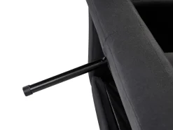 Fashion Beliani 3-Istuttava Vuodesohva Kangas Musta Florli