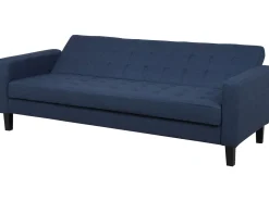 Sohvat<Beliani 3-Istuttava Vuodesohva Kangas Tummansininen Vehkoo